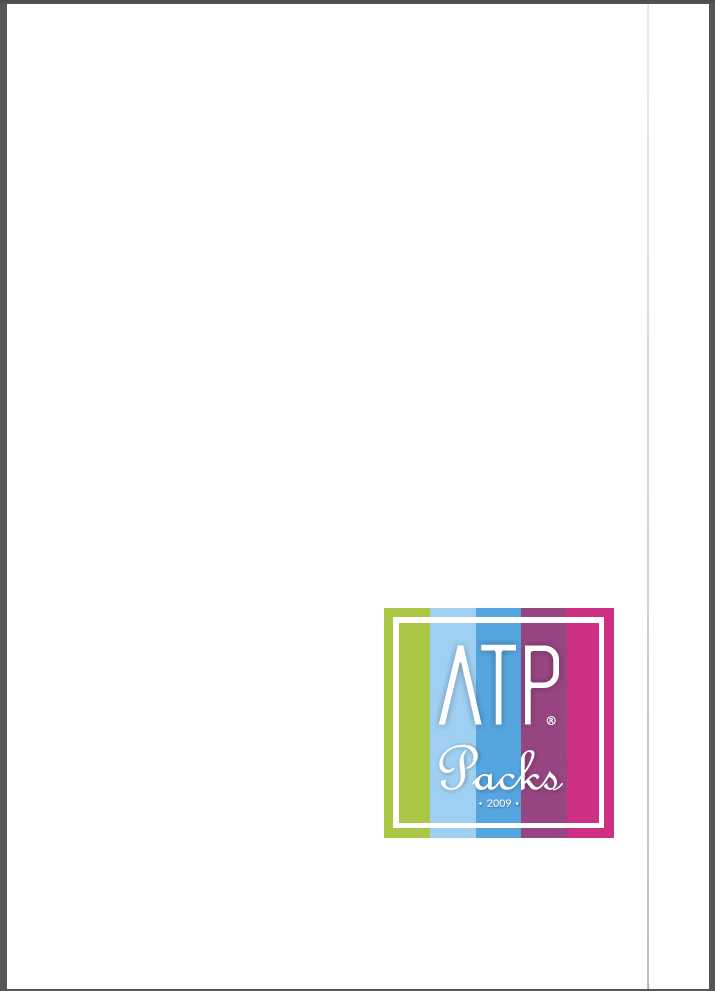 ATP Akustické sady - Katalog EN